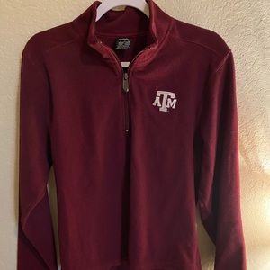 A&M quarter sip sweater